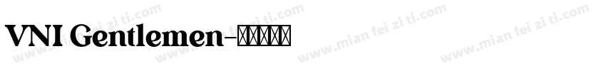 VNI Gentlemen字体转换